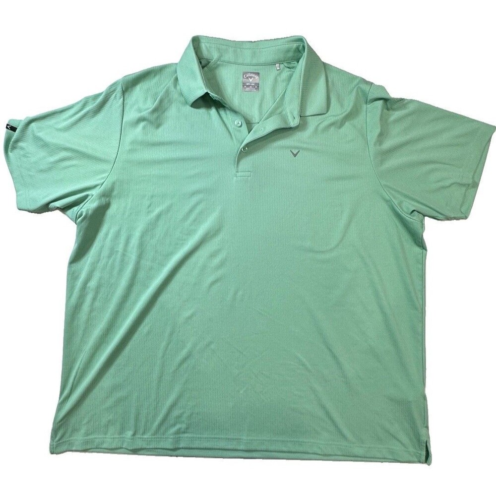 Callaway Teal Green Golf Polo Men’s XXL Opti Dri 0337